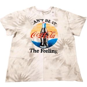 Coca-Cola Can't Beat The Feeling Tshirt XL gray and white NEW‎